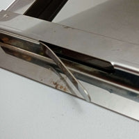 Sportello portello porta inox per chiusura nicchia contatore acqua, scegli se  lc 70 x hc 50 cm ( ln 66 x hn 46 cm )