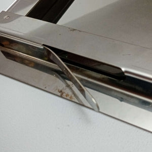 Sportello portello porta inox per chiusura nicchia contatore acqua, scegli se  lc 70 x hc 50 cm ( ln 66 x hn 46 cm )