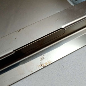 Sportello portello porta inox per chiusura nicchia contatore acqua, scegli se  lc 70 x hc 50 cm ( ln 66 x hn 46 cm )