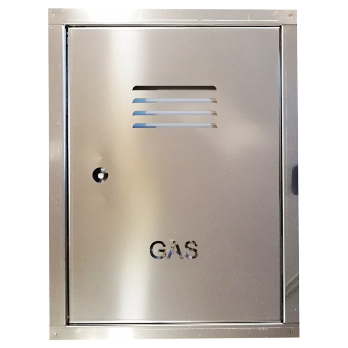 Sportello portello porta inox per chiusura nicchia contatore gas, scegli se  hc 50 x lc 50 cm ( hn 46 x ln 46 cm )