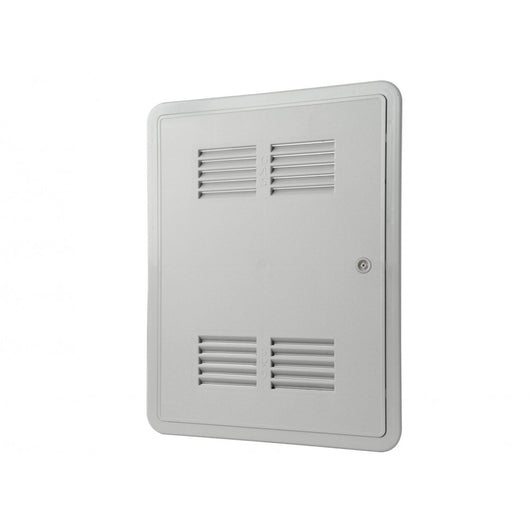 Sportello portello porta per gas in abs grigio l 450 x h 650 x p 22mm per ispezione