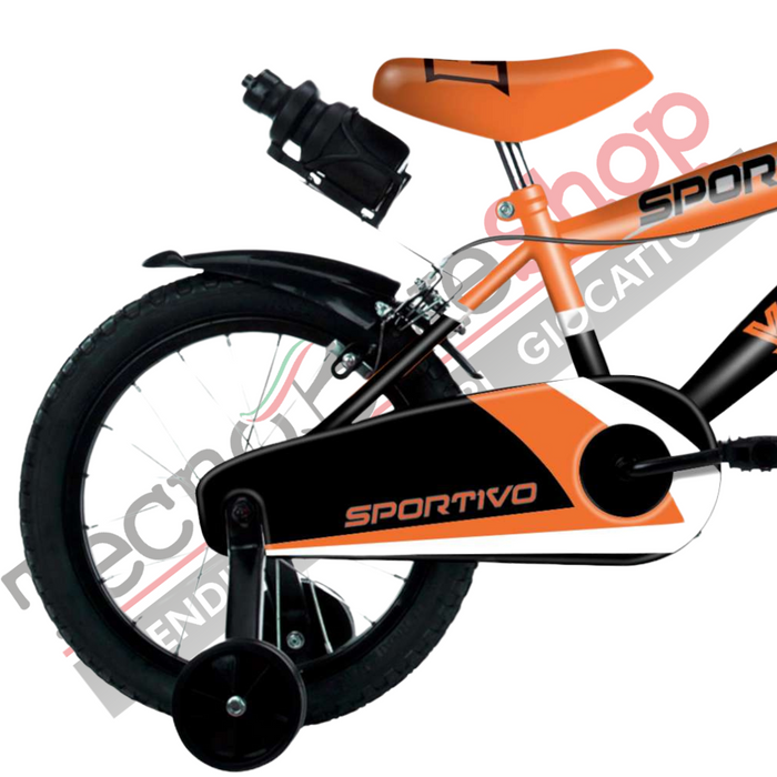 Bicicletta Bambino Movimento a Sfera Volare Sportivo 14"-Arancione