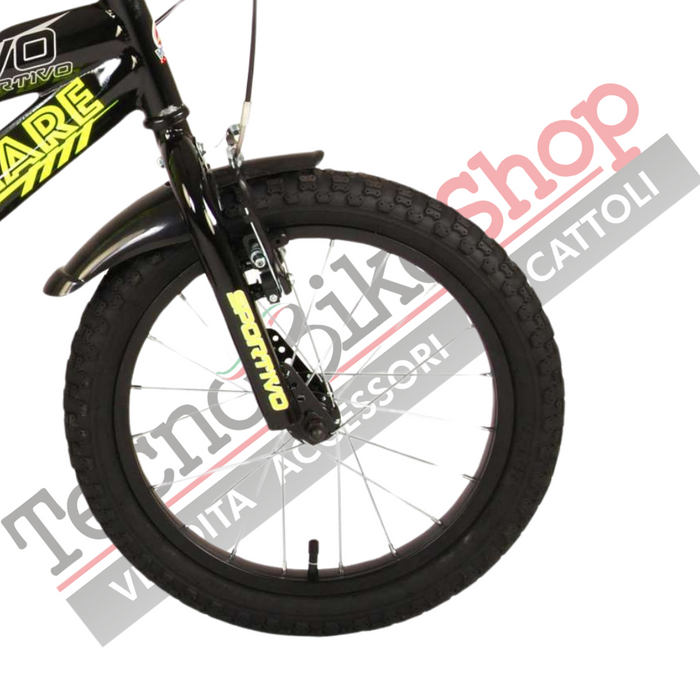 Bicicletta Bambino Movimento a Sfera Volare Sportivo 14"-Giallo