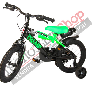 Bicicletta Bambino Movimento a Sfera Volare Sportivo 12"-Verde