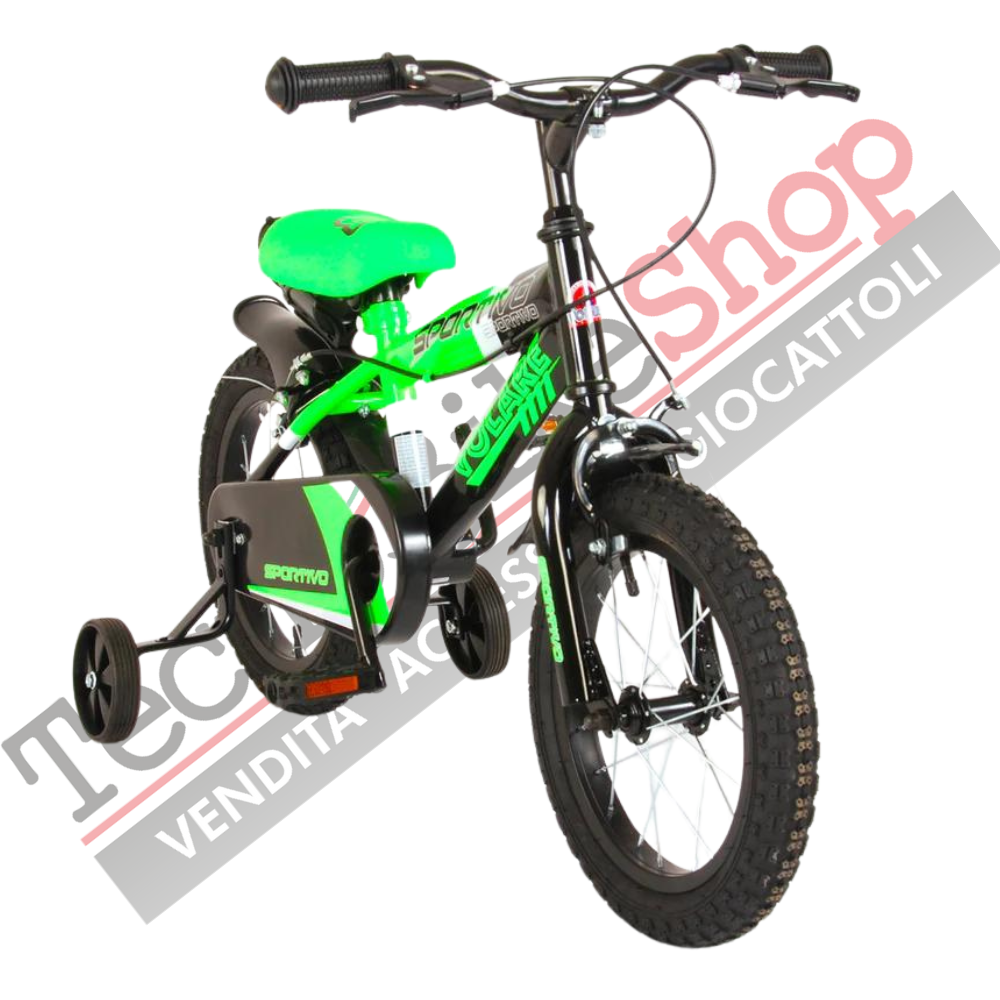 Bicicletta Bambino Movimento a Sfera Volare Sportivo 12"-Verde