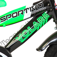 Bicicletta Bambino Movimento a Sfera Volare Sportivo 12"-Verde