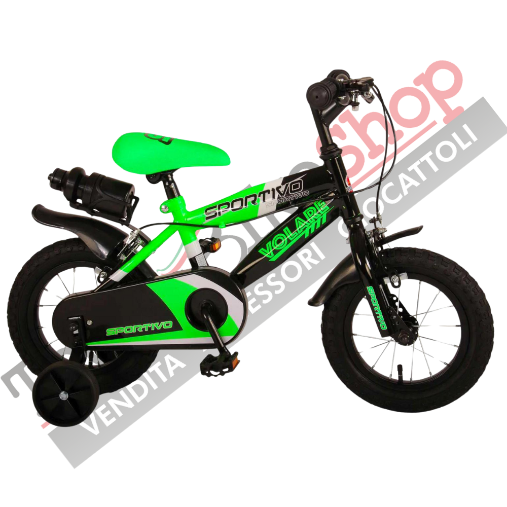 Bicicletta Bambino Movimento a Sfera Volare Sportivo 12"-Verde