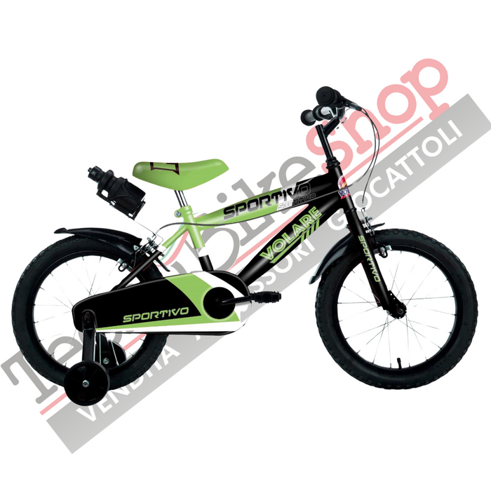 Bicicletta Bambino Movimento a Sfera Volare Sportivo 14"-Verde