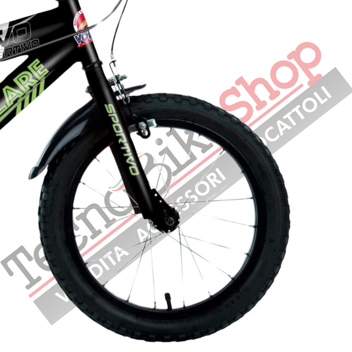 Bicicletta Bambino Movimento a Sfera Volare Sportivo 14"-Verde