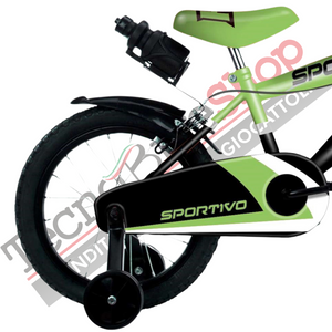Bicicletta Bambino Movimento a Sfera Volare Sportivo 14"-Verde