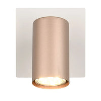 LÚZETE - SPOT DA SOFFITTO/PARETE METALLO COFFEE/GRIGIO GU10 GRAFTON