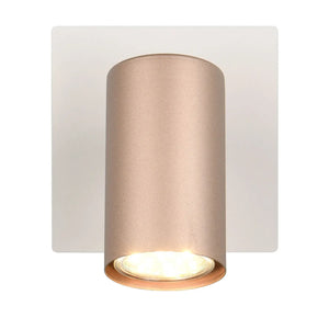 LÚZETE - SPOT DA SOFFITTO/PARETE METALLO COFFEE/GRIGIO GU10 GRAFTON