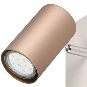 LÚZETE - SPOT DA SOFFITTO/PARETE METALLO COFFEE/GRIGIO GU10 GRAFTON