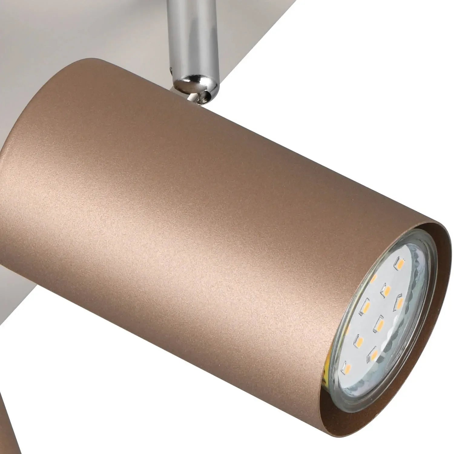 LÚZETE - SPOT DA SOFFITTO/SETE 4 LUCI METALLO COFFEE/GRIGIO GU10 GRAFTON