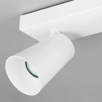 SPOT DA SOFFITTO/PARETE 4 LUCI METALLO BIANCO GU10 SILVANO