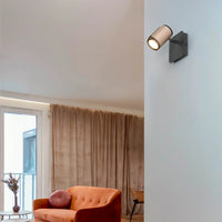 LÚZETE - SPOT MURALE/PLAFONIER GU10 METALLO COFFEE GIADA