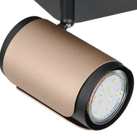 LÚZETE - SPOT MURALE/PLAFONIER GU10 METALLO COFFEE GIADA