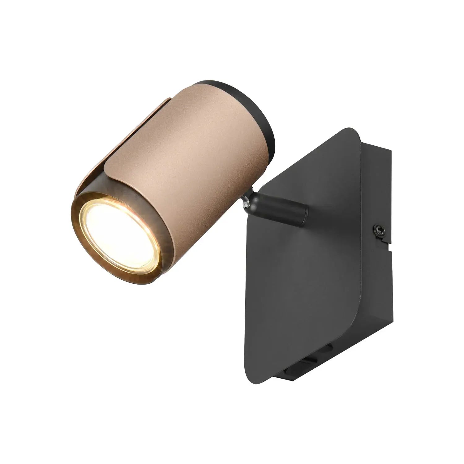 LÚZETE - SPOT MURALE/PLAFONIER GU10 METALLO COFFEE GIADA