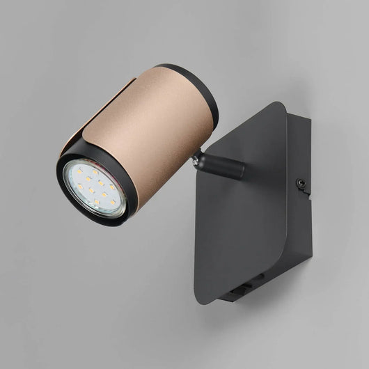 LÚZETE - SPOT MURALE/PLAFONIER GU10 METALLO COFFEE GIADA