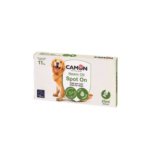 Spot-On Camon Protection cane oltre 11 kg 5 fiale 5 ml – Olio di Neem – Protezione naturale