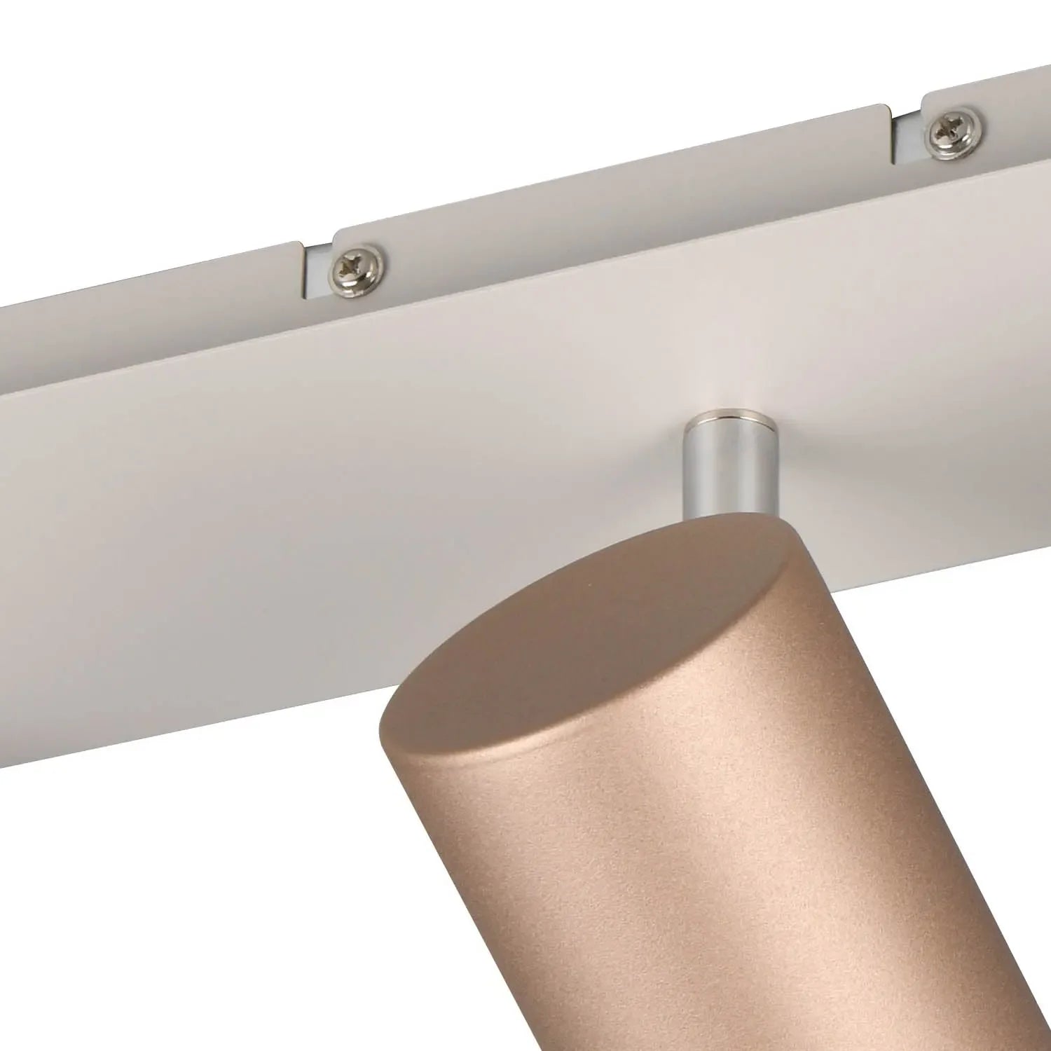 LÚZETE - SPOT SOFFITTO/PARETE 3 LUCI IN METALLO COFFEE/GRIGIO GU10 GRAFTON