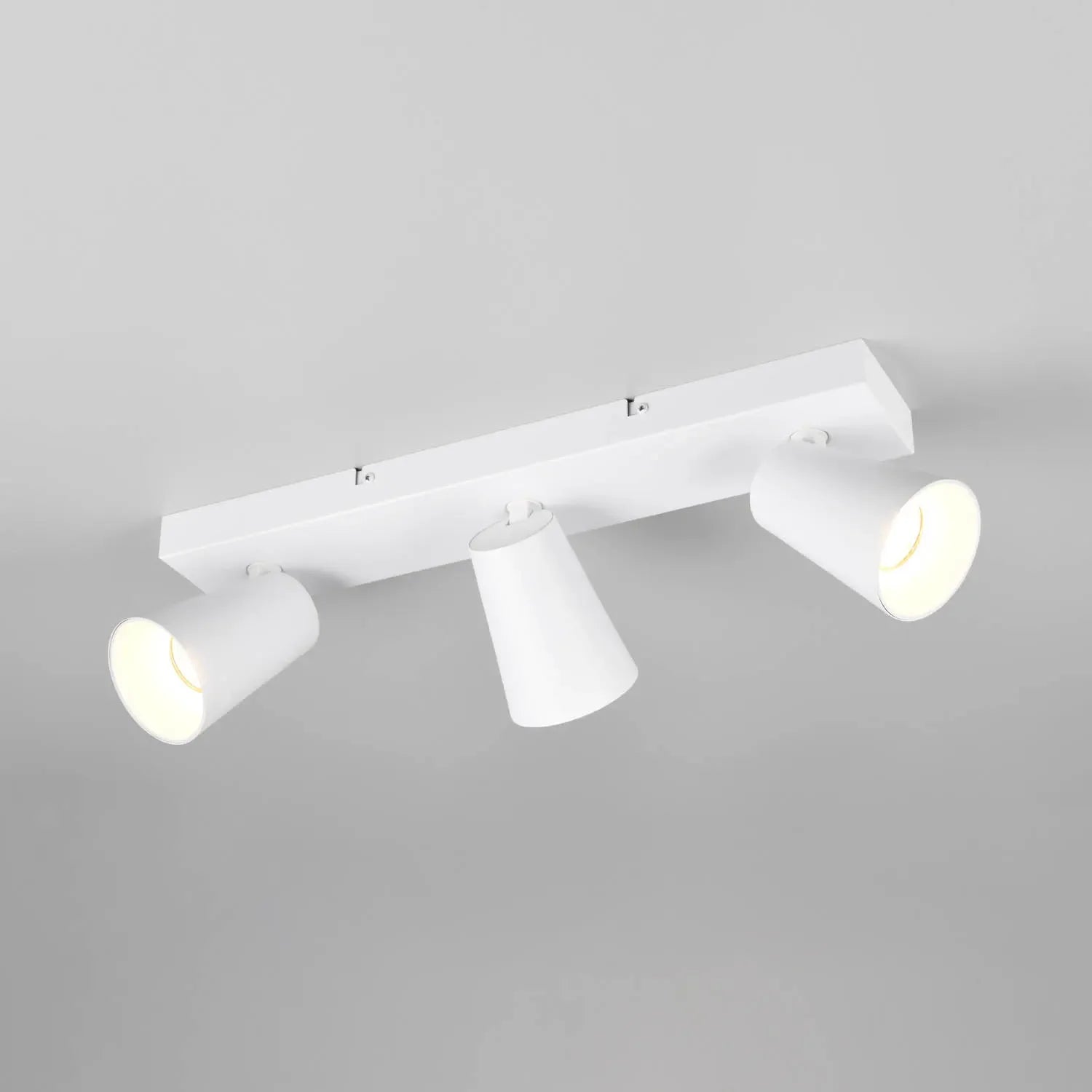 LÚZETE - SPOT SOFFITTO/PARETE 3 LUCI METALLO BIANCO GU10 SILVANO