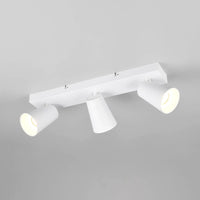 LÚZETE - SPOT SOFFITTO/PARETE 3 LUCI METALLO BIANCO GU10 SILVANO