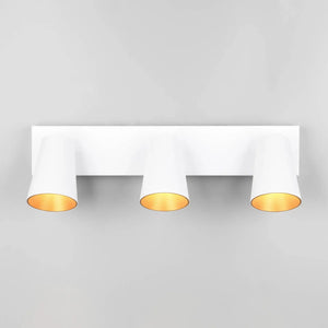 LÚZETE - SPOT SOFFITTO/PARETE 3 LUCI METALLO BIANCO GU10 SILVANO