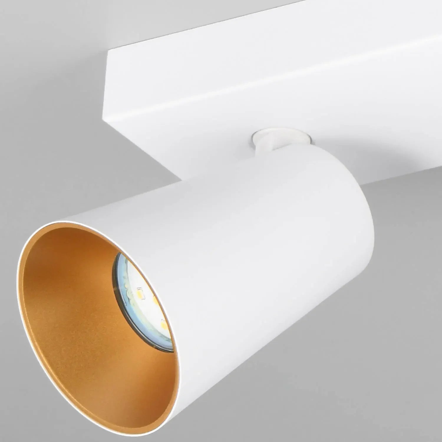 LÚZETE - SPOT SOFFITTO/PARETE 3 LUCI METALLO BIANCO GU10 SILVANO