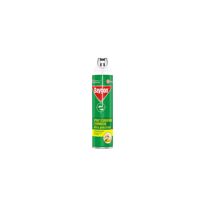 Spray insetticida Baygon Extra per scarafaggi e formiche 400 ml – formula potenziata