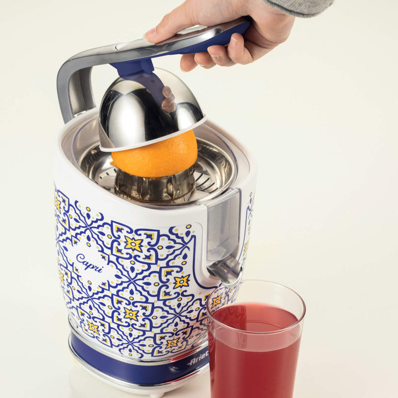 Spremiagrumi elettrico con leva - 2 Coni - Corpo in Metallo - Silenzioso