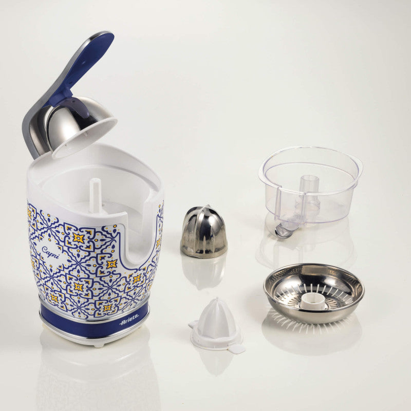 Spremiagrumi elettrico con leva - 2 Coni - Corpo in Metallo - Silenzioso