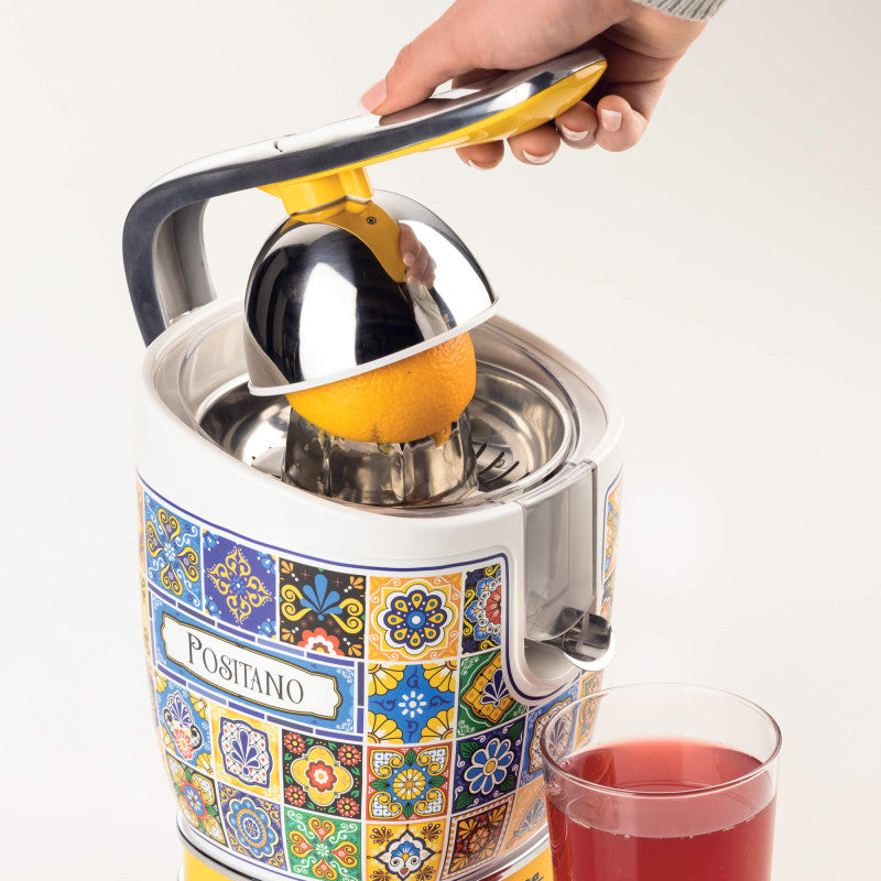 Spremiagrumi elettrico con leva - 2 Coni - Corpo in Metallo - Silenzioso