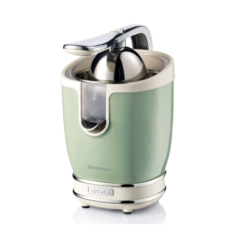 Spremiagrumi Elettrico con Leva - Motore Silenzioso - 85 Watt - Design Vintage - Verde