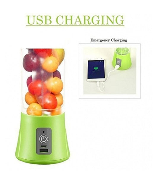 Spremiagrumi Elettrico Portatile Usb Borraccia Frullatore Powerbank Batteria         