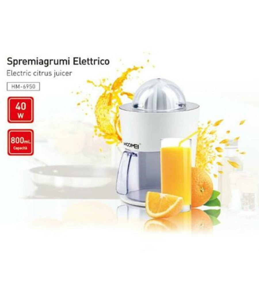 Spremiagrumi Elettrico Professionale In Acciaio A Leva Premi Spremi Agrumi 40w         