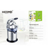 Spremiagrumi Limoni Arance Elettrico Professionale 350ml 130 Watt Hoomei Hm-6970         