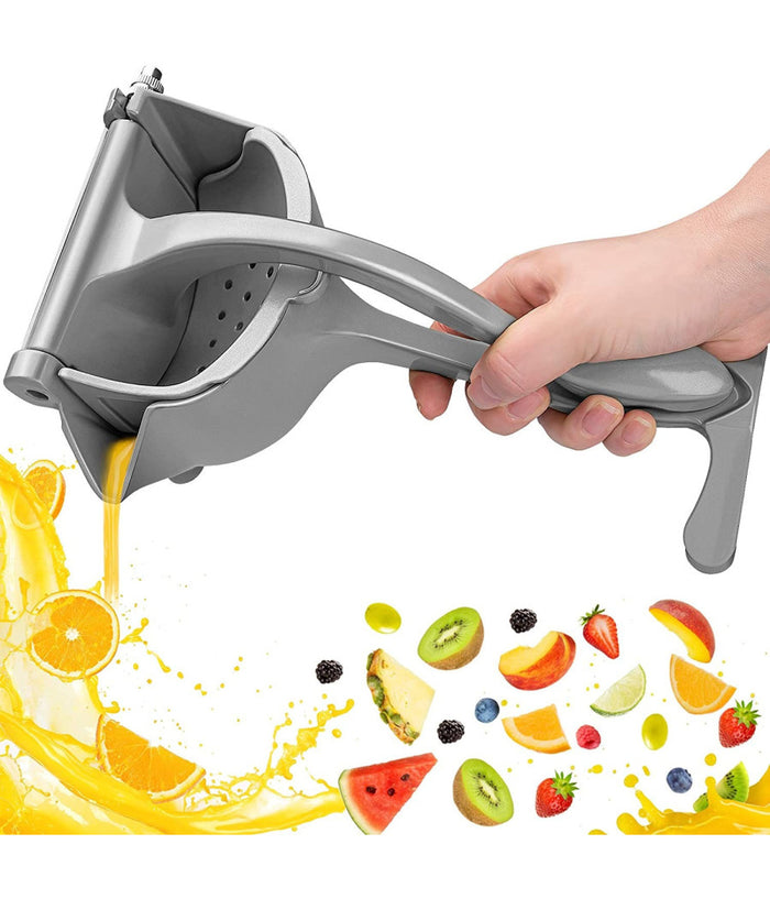 Spremiagrumi Manuale A Leva In Alluminio Con Contenitore Raccogli Succo Premuta         