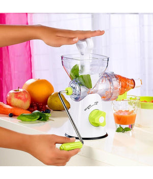 Spremiagrumi Manuale Per Frutta E Verdura A Manovella Centrifuga Separa Succo         