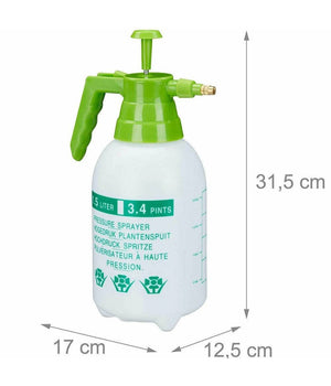 Spruzzatore A Pressione 1,5 Lt Ugello Regolabile In Ottone Da Giardino Pesticidi         