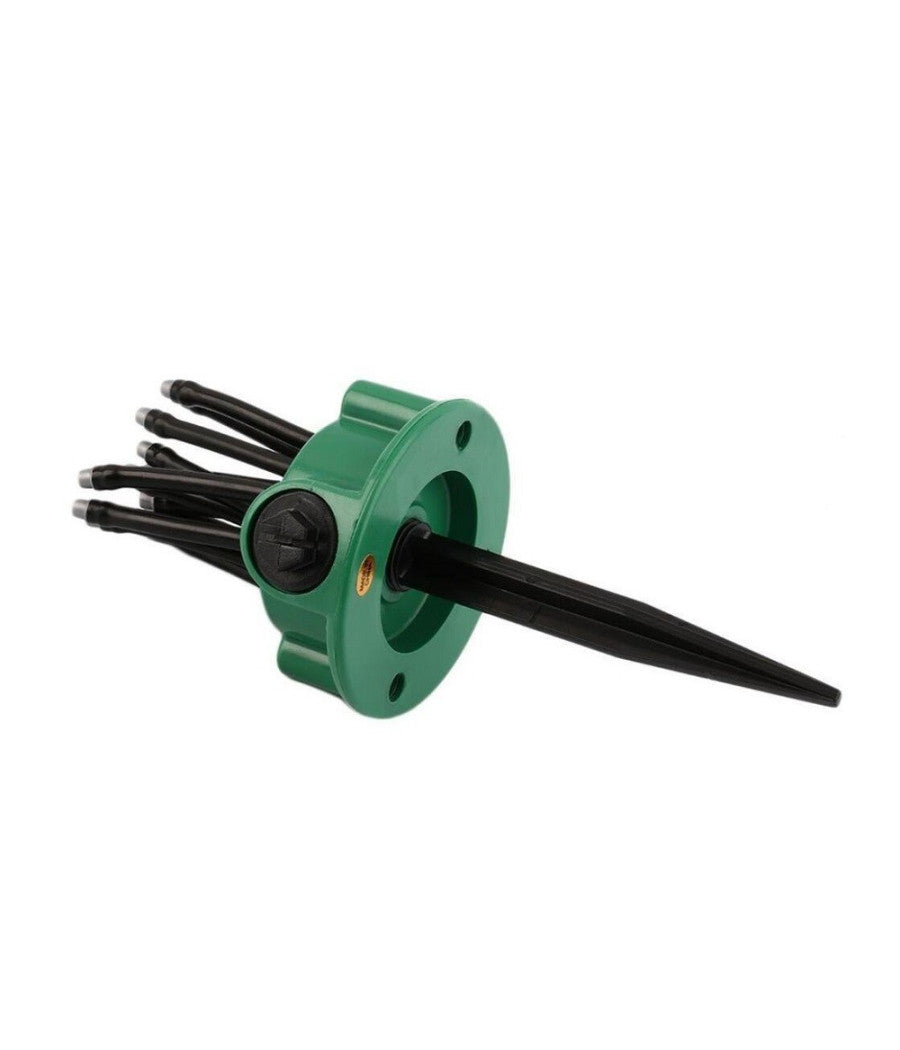 Spruzzatore Acqua Giardino Irrigatore 360 Gradi Rotante 12 Tubi Innaffia Prato         