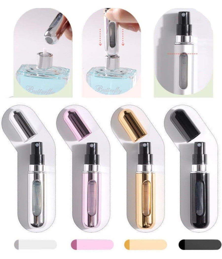 Spruzzatore Di Profumo 5ml Ricaricabile Nebulizzatore Per Profumi Viaggi Vacanze         
