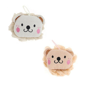 Trade Shop - Spugna A Rete Per Doccia Bagno Spugnetta Esfoliante Pelle Corpo Con Cagnolino 10772         