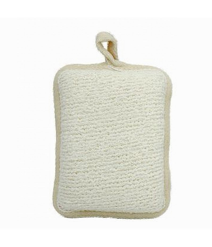 Spugna Doccia Esfoliante Bagno Per Cura Corpo Bombata 13x9.5x4.5cm Beige 79651         