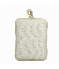 Spugna Doccia Esfoliante Bagno Per Cura Corpo Bombata 13x9.5x4.5cm Beige 79651         