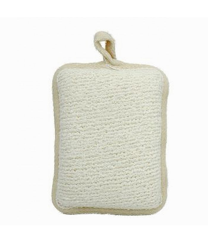 Spugna Doccia Esfoliante Bagno Per Cura Corpo Bombata 13x9.5x4.5cm Beige 79651         