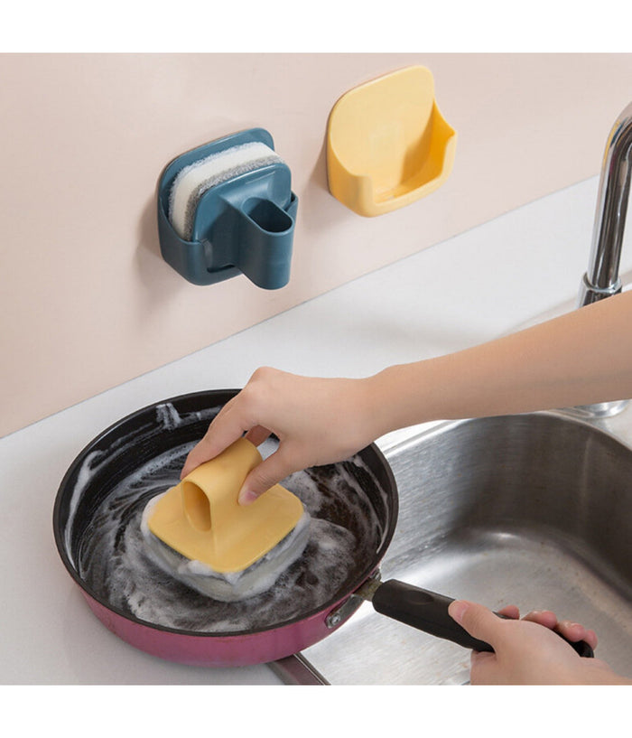 Spugna Magica Con Portaspugna Ecologica Pulisci Cancella Rimuovi Sporco Cucina         