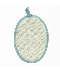 Spugna Per Doccia Bagno Esfoliante Cura Pelle Corpo 13x18 Cm Azzurra Ovale 79646         