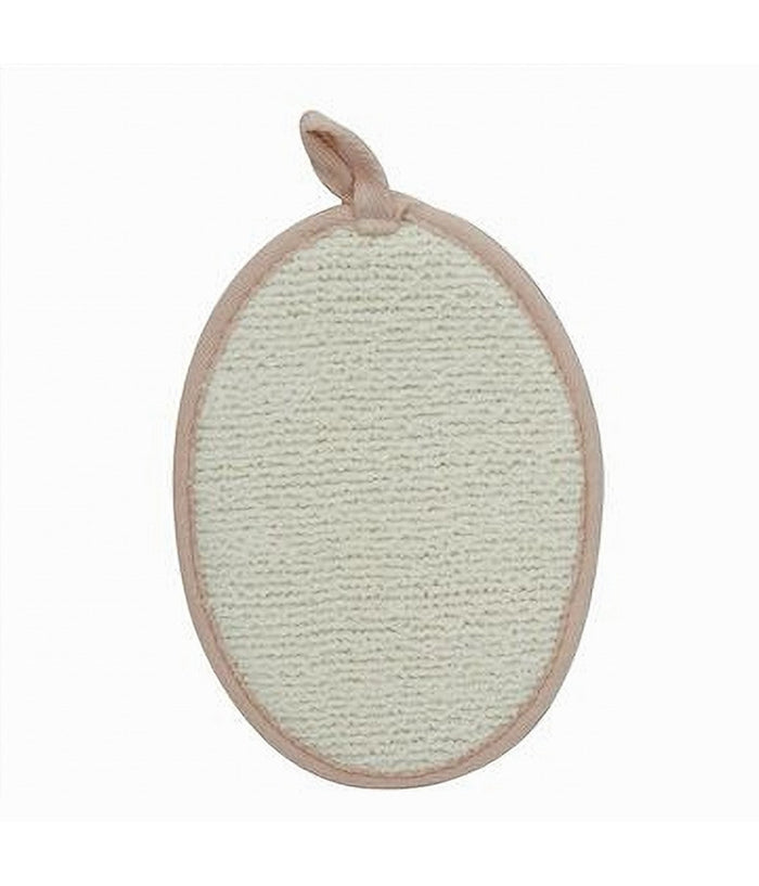 Spugna Per Doccia Bagno Esfoliante Per Cura Pelle Corpo 13x18cm Rosa Ovale 79643         