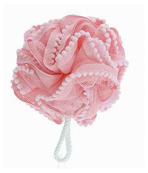 Spugna Retina Doccia Bagno Spugnetta A Rete Con Pompon Pizzo Pelle Corpo 10684         